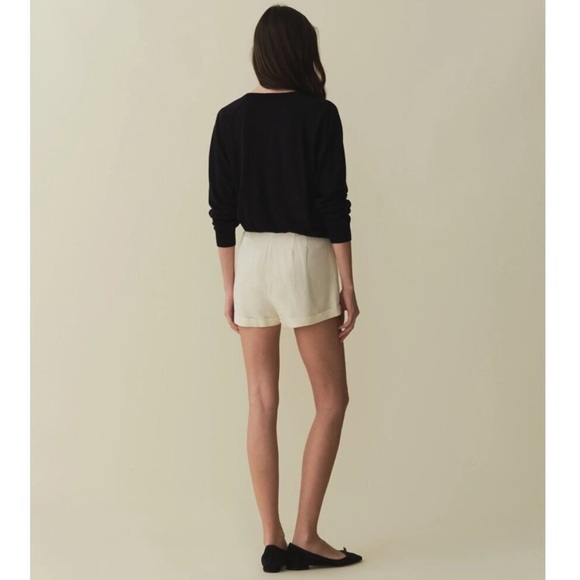 NWT DÔEN Avon Cuffed Hem Sailor Shorts in Limonita Size 6 - Picture 3 of 14